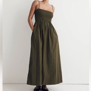 Madewell Theo Smocked Maxi Dress